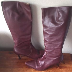 J Crew High Leather Boots - 9.5